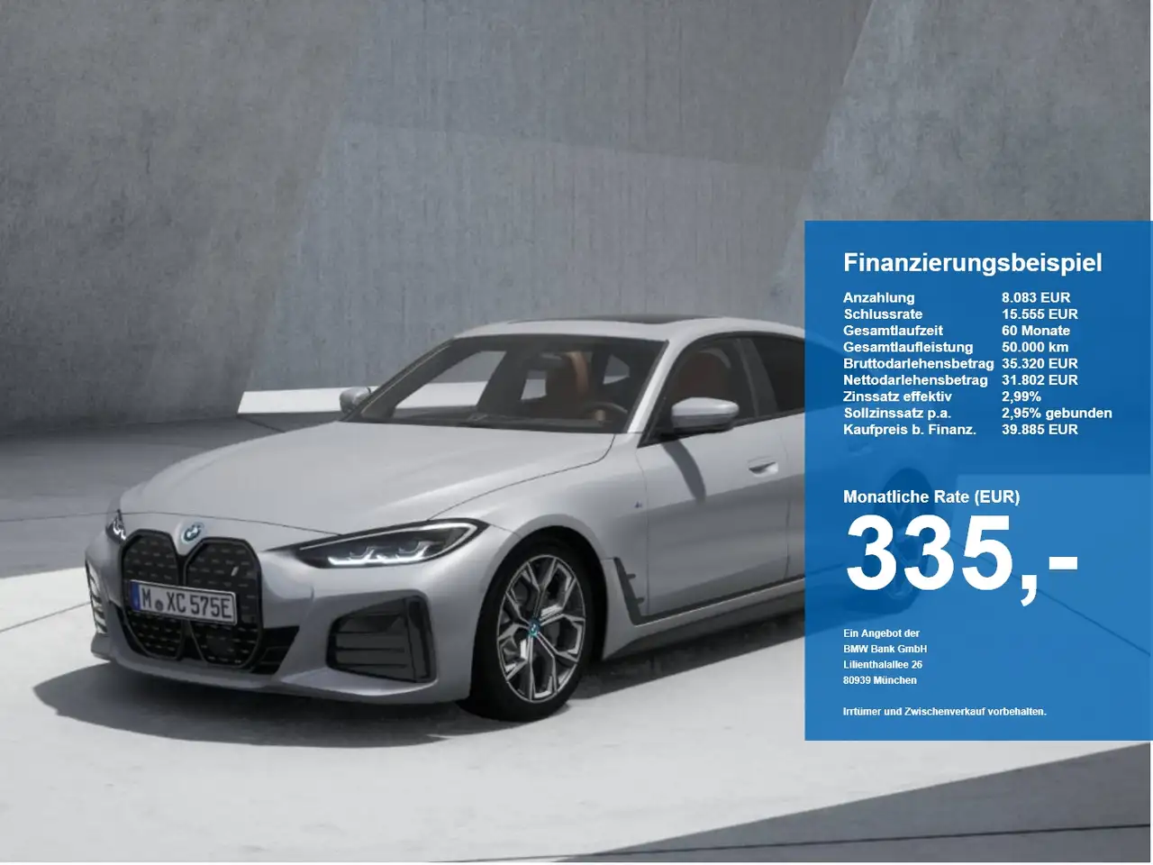 BMW i4 eDrive40 Gran Coupé M-Sport LED PanoSD HiFi — photo 1 of 12