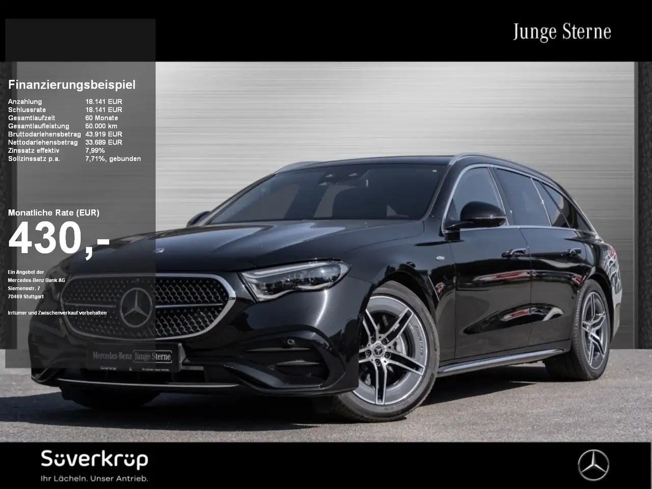 Mercedes-Benz E 300 T e , AMG BURM PREMIUM MEMO 360 AHK DISTR — photo 1 of 15