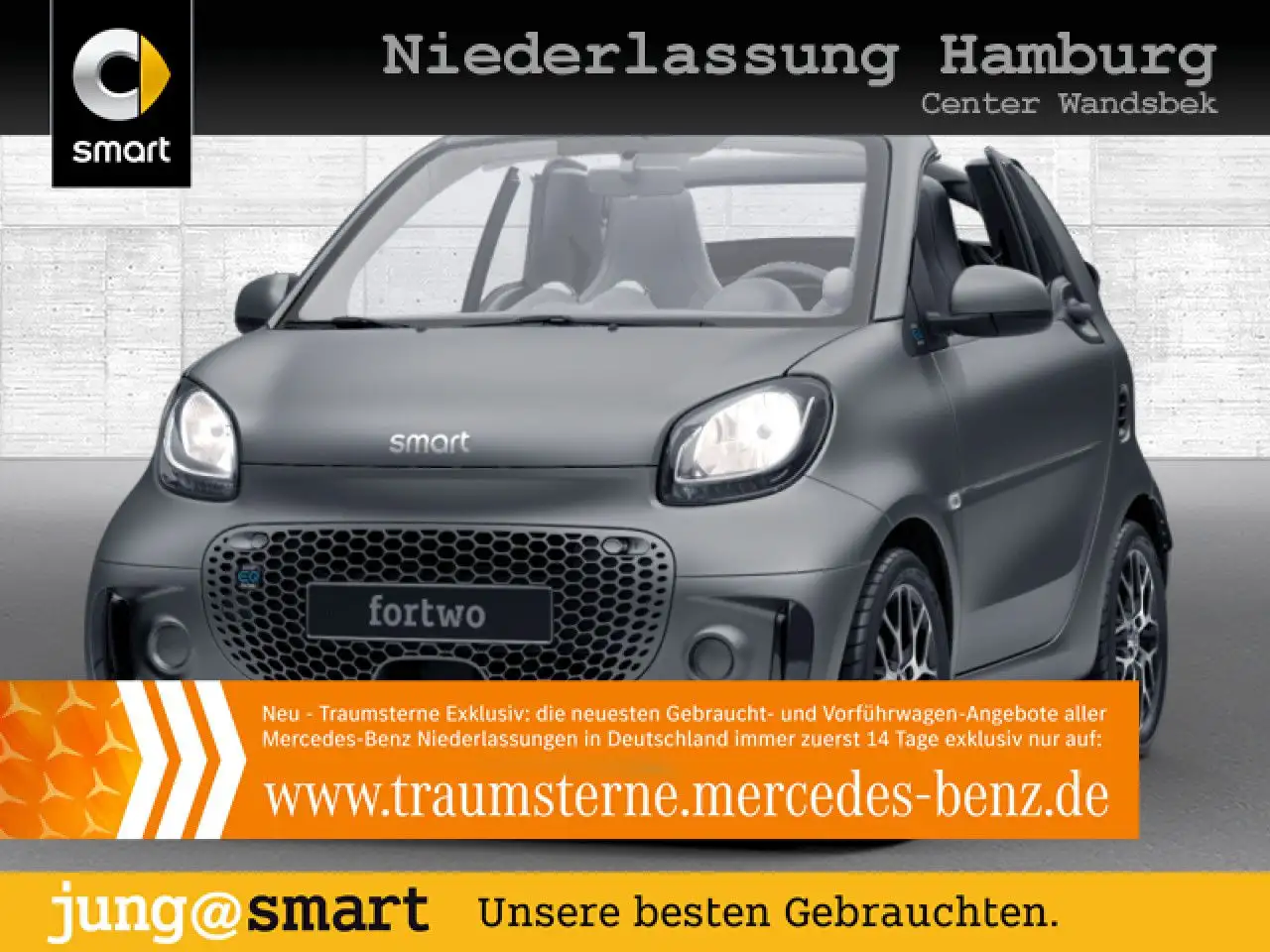 smart forTwo cabrio 60kWed prime SHZ PDC Dig Radio Klima — photo 1 of 20