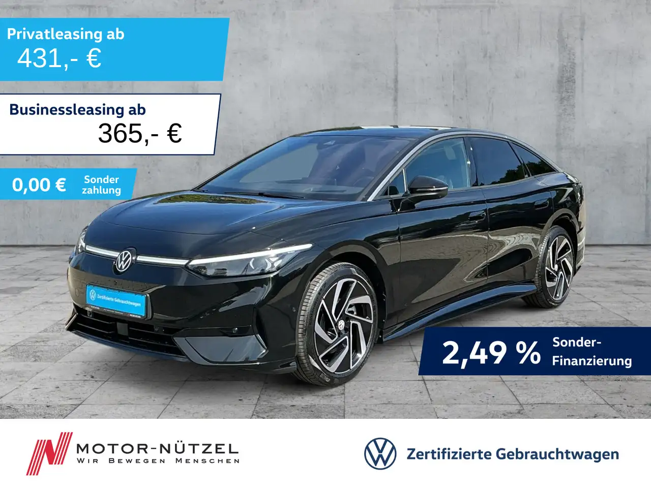 Volkswagen ID.7 Pro 210 kW 5JG+MATRIX+NAVI+AHK+ACC+HuD+360° — photo 1 of 27