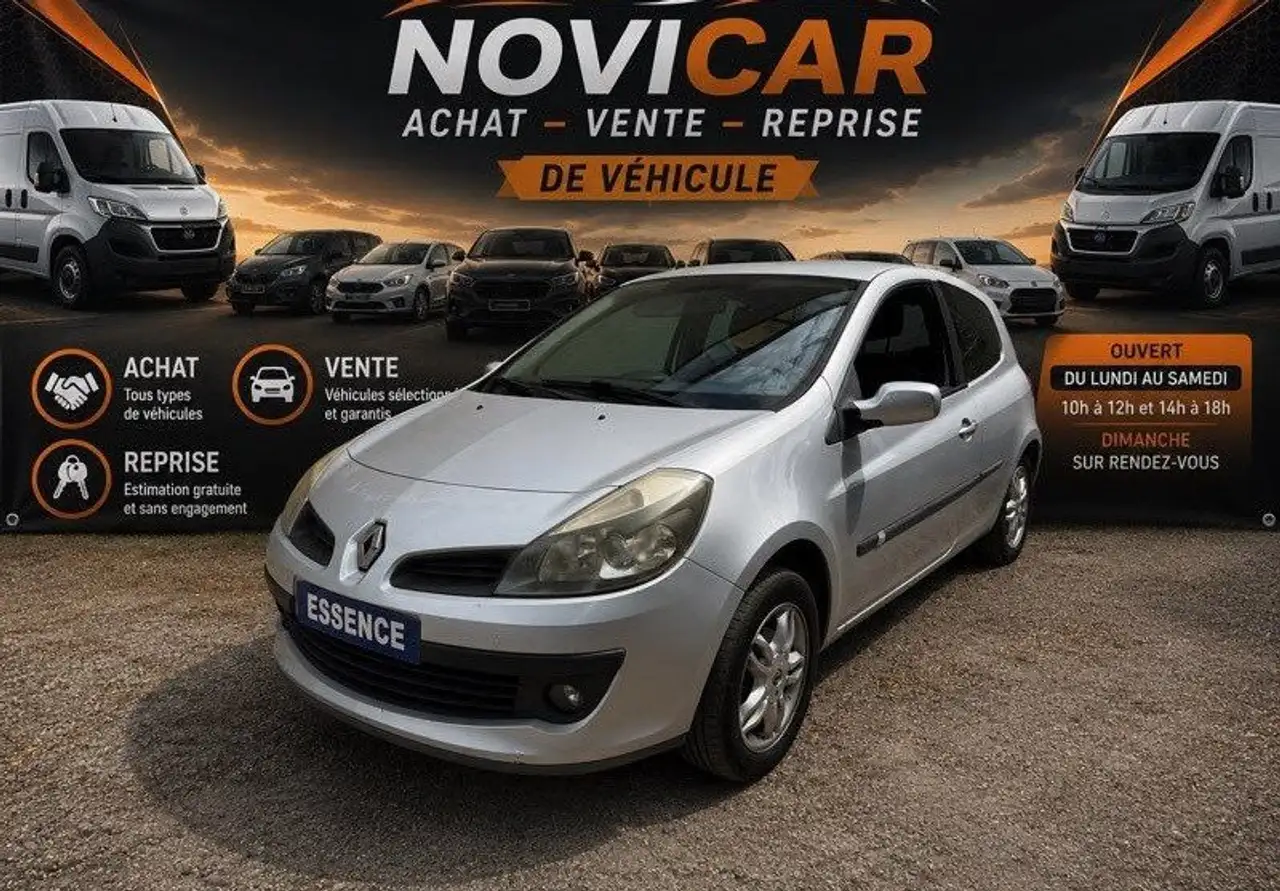 Renault Clio 3- 1.4i KILOMÉTRAGE CERTIFIÉ- REVISE GARANTIE — photo 1 of 4