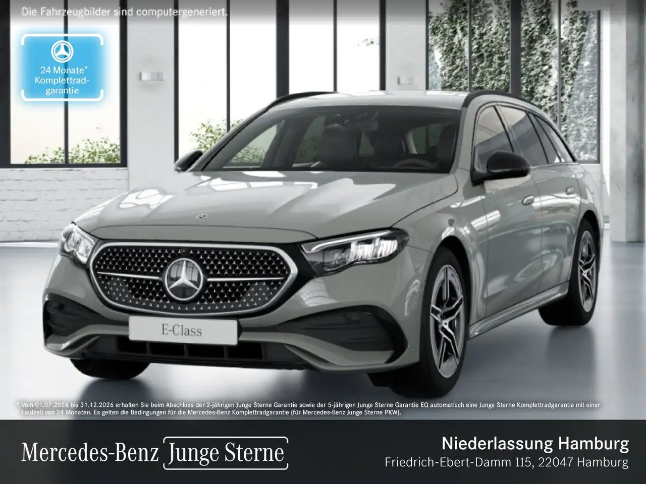 Mercedes-Benz E 300 de T 4M AMG Fahrass 360° Distr. LED AHK PTS — photo 1 of 23