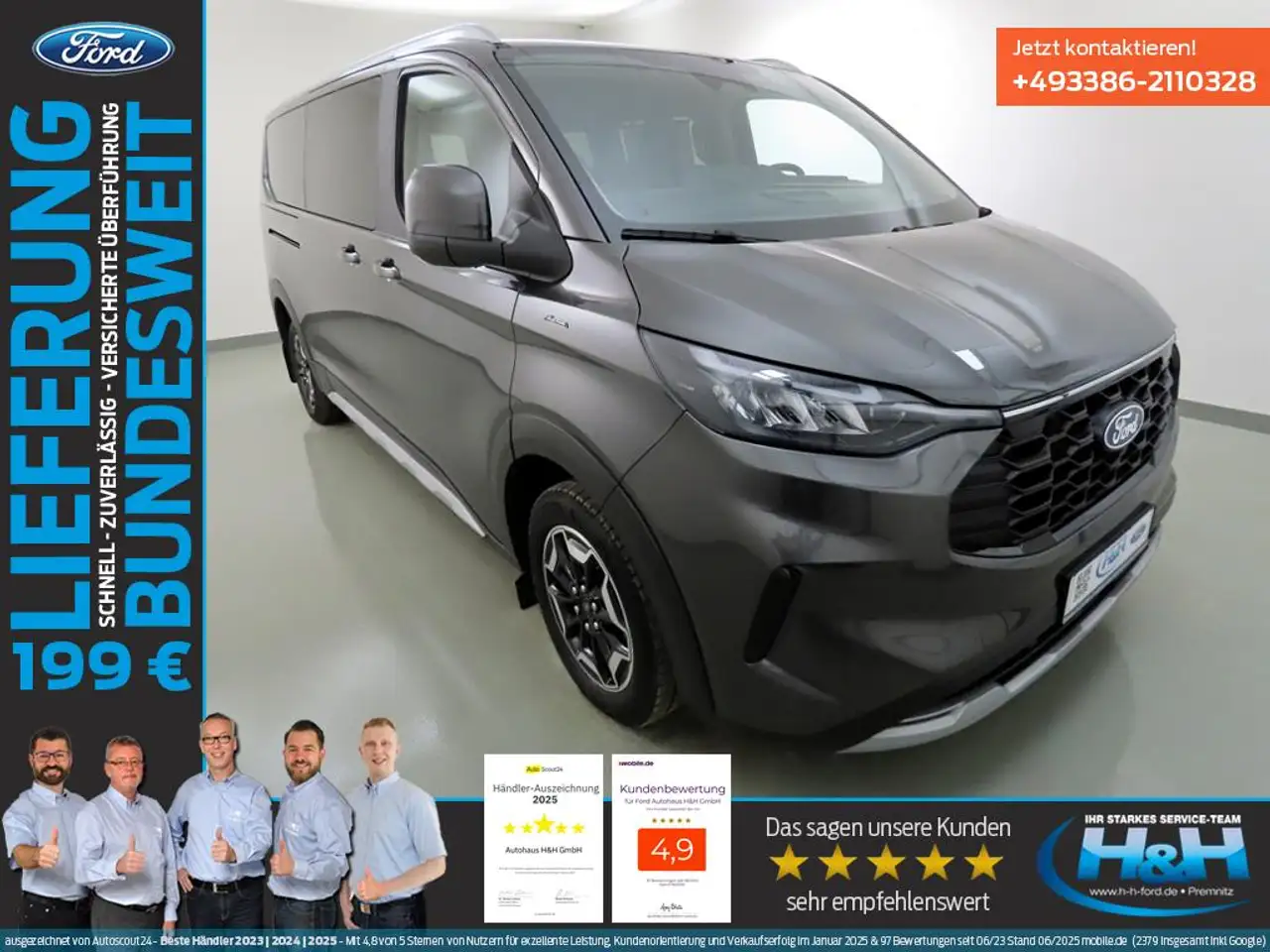 Ford Tourneo Custom 2.0 Aut L2 Active AHK+ExklusivPak — photo 1 of 40