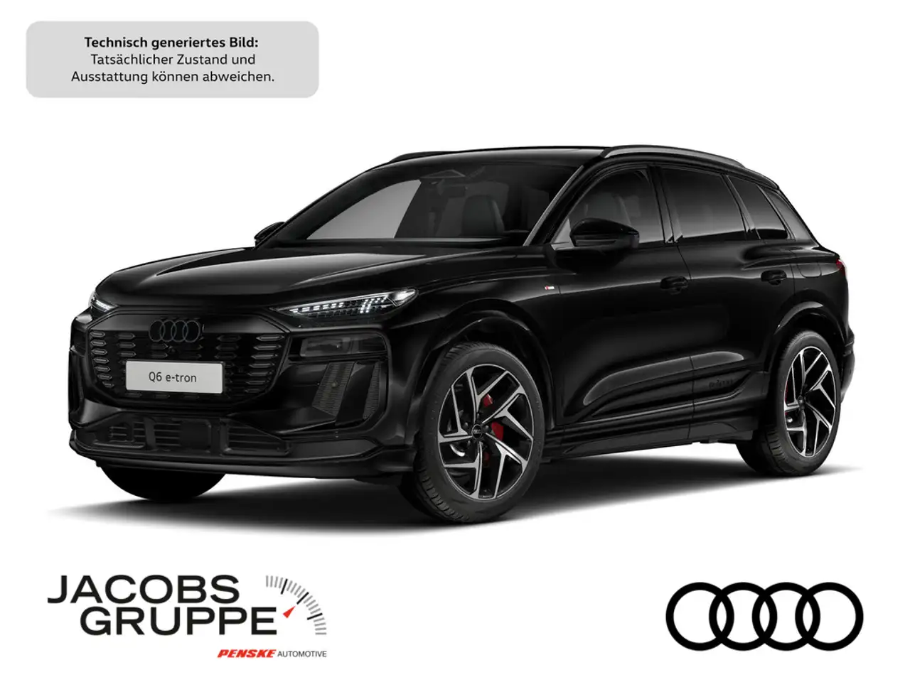 Audi Q6 e-tron qu. 2xS line/All Black/0,25%/22kW/Matrix/Luftf./360°/Pano/Hu — photo 1 of 10