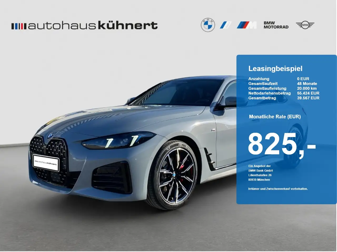 BMW 430 430i xDrive Gran Coupé UPE 82.400 EUR ///M-Sport P — photo 1 of 15