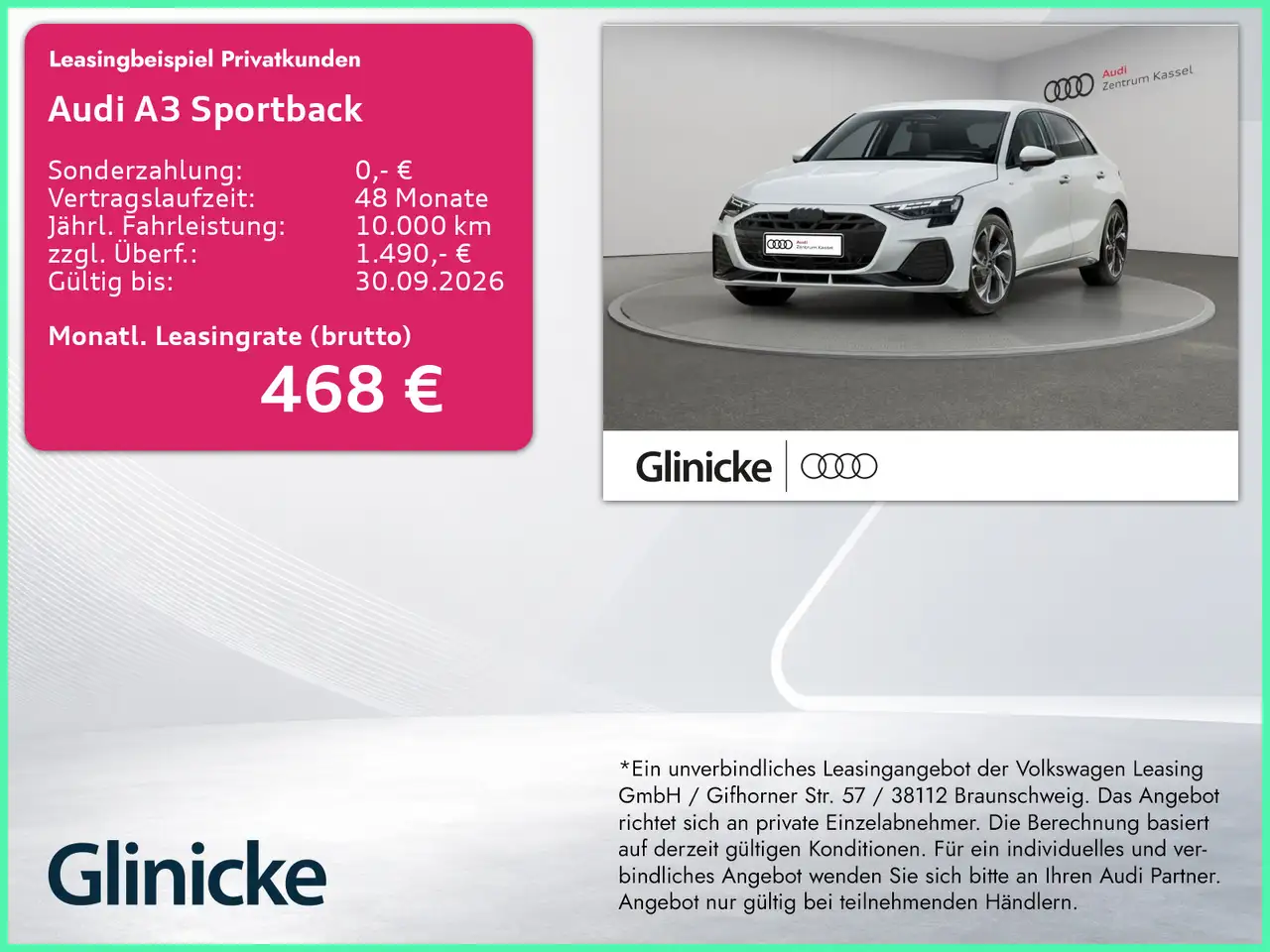 Audi A3 Sportback S line TFSI LED SONOS Kamera AHK — photo 1 of 10