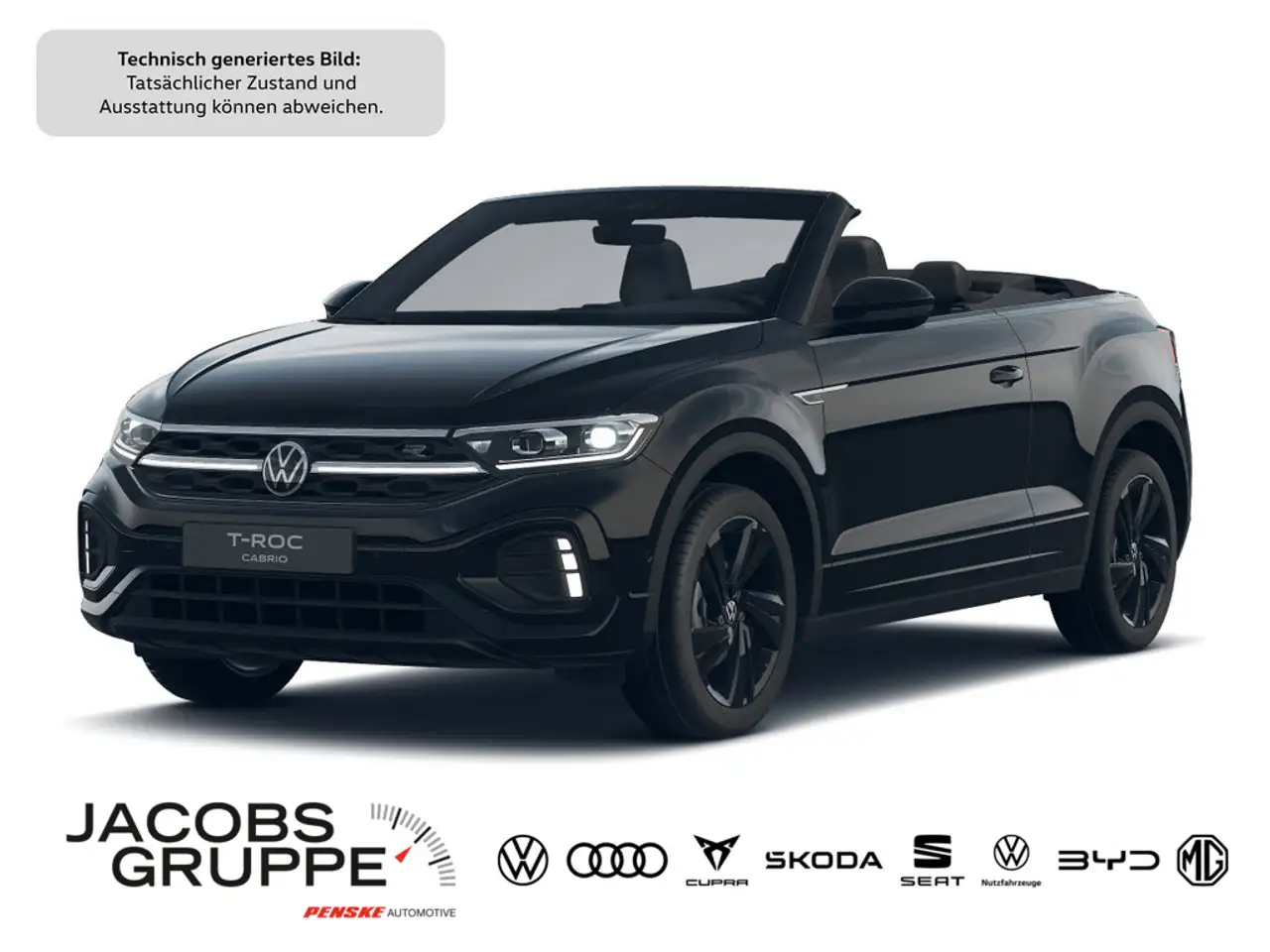 Volkswagen T-Roc Cabriolet R-Line 1.5 l TSI 110 Schwarzpaket, IQ.Drive, Matix — photo 1 of 10