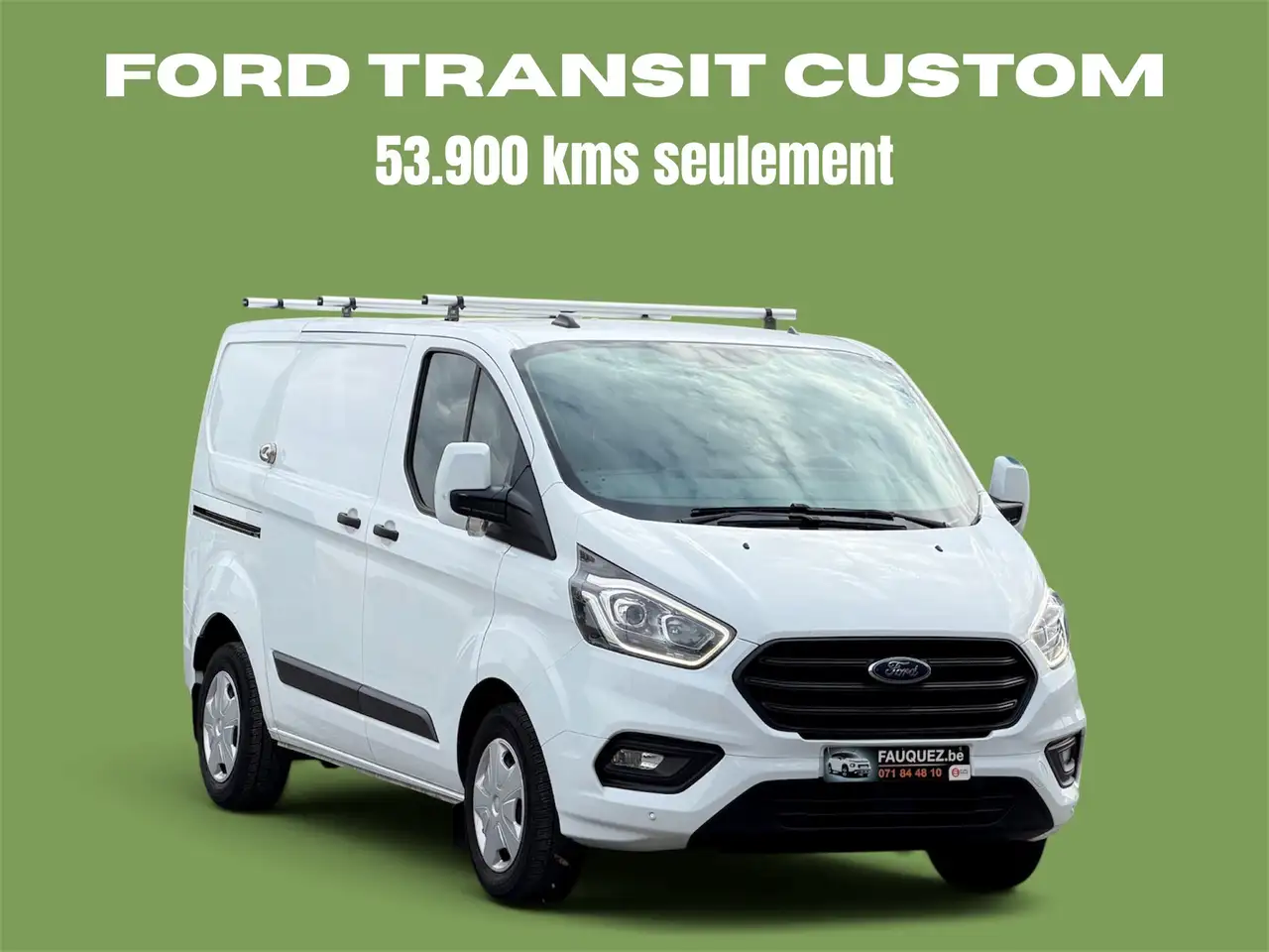 Ford Transit Custom 2.0 TDCi (EU6.2) / 3 places / Barres de toit - Attache remorque - 2 portes coulissantes - Verrous extérie — photo 1 of 15