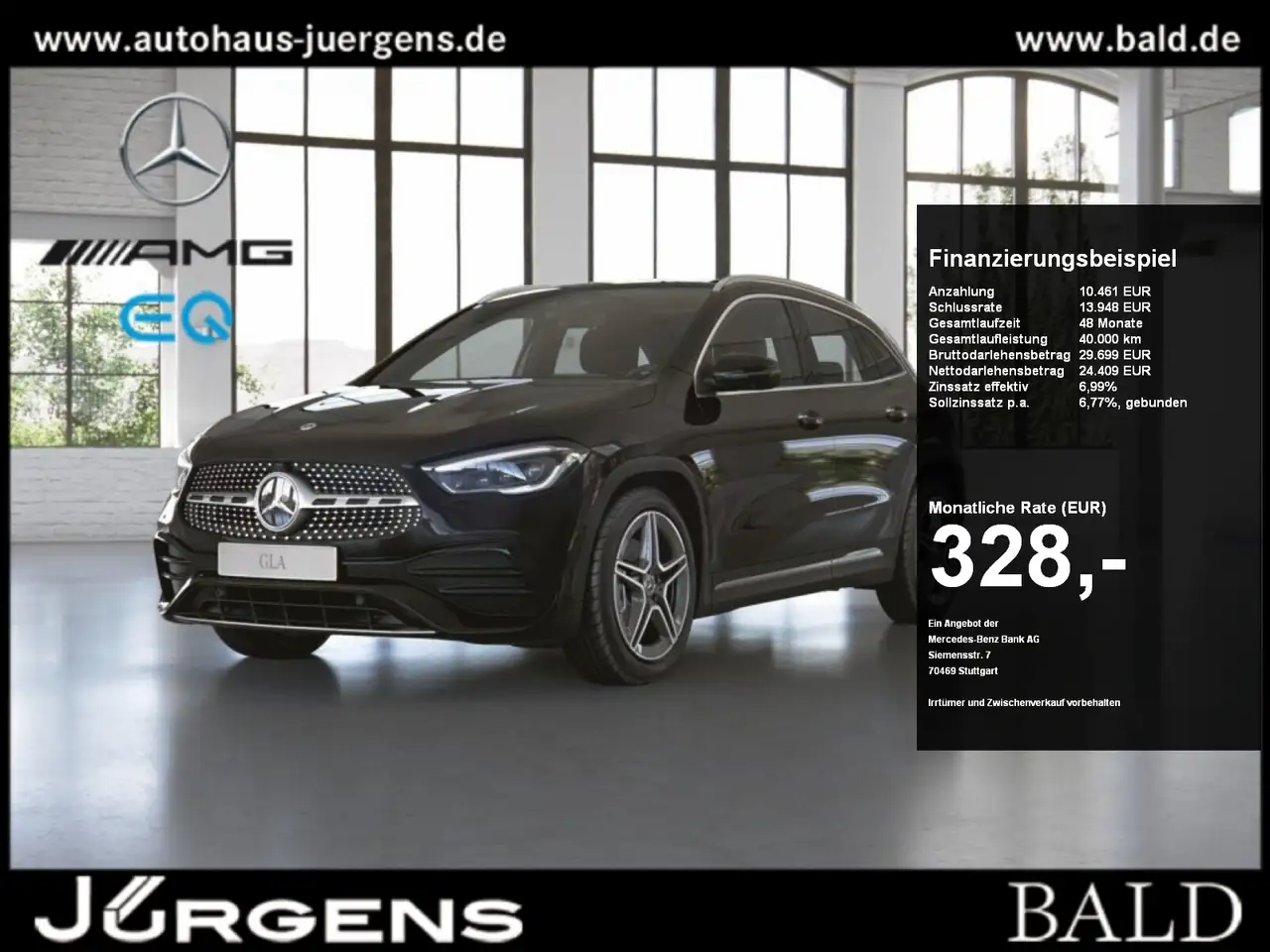 Mercedes-Benz GLA 250 e AMG-Sport+Pano+Distr+MLB+Ambiente+360 — photo 1 of 10