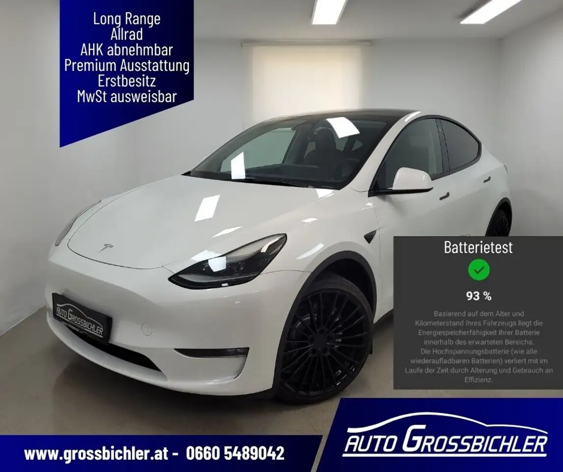 Tesla Model Y Long Range AWD 79kWh,mit AHK,netto28.666,Allrad — photo 1 of 14