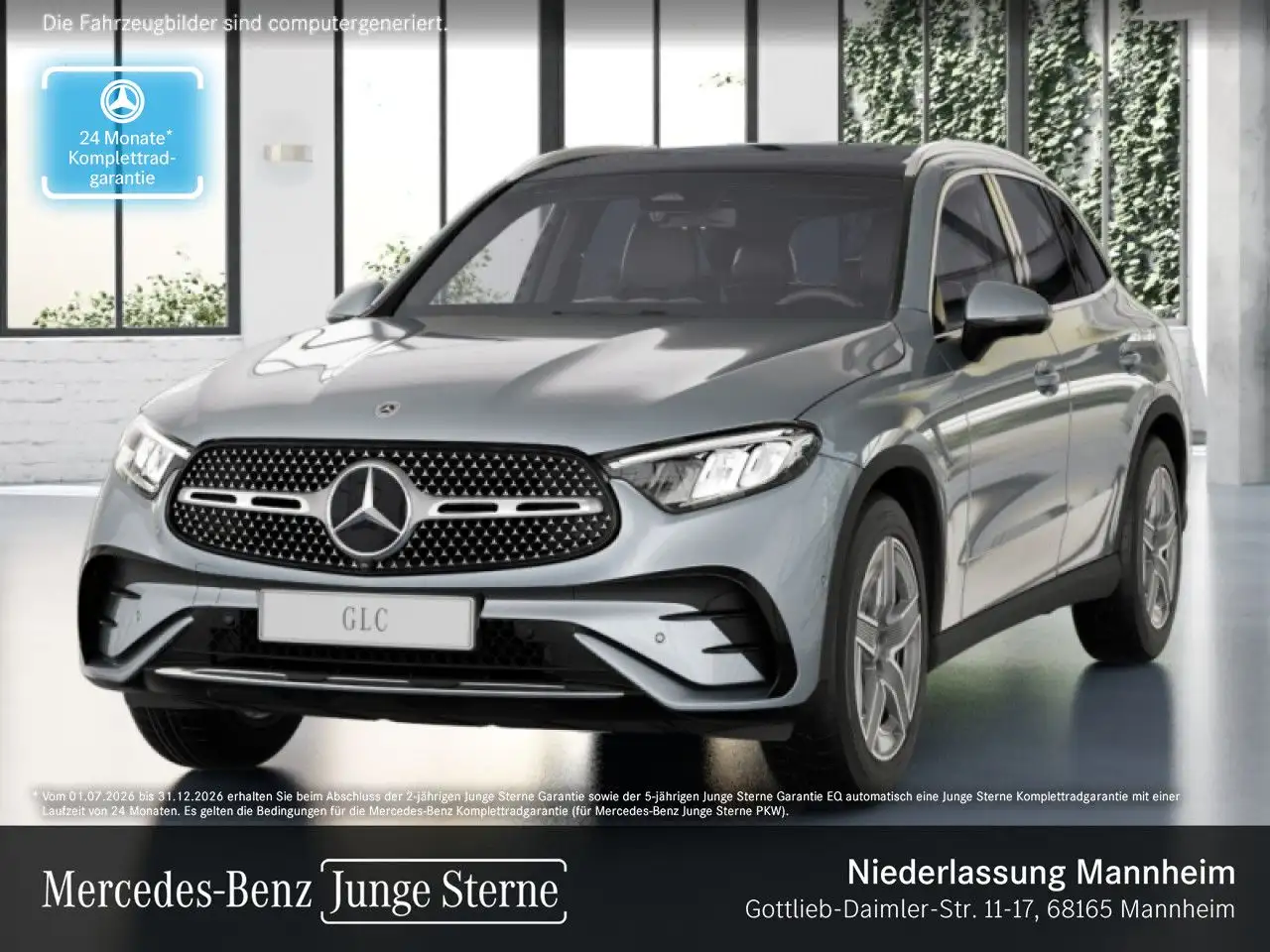 Mercedes-Benz GLC 220 d 4M AMG+PANO+360+AHK+LED+TOTW+KEYLESS+9G — photo 1 of 22