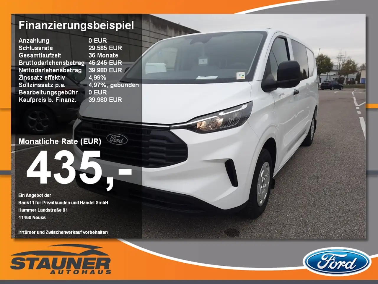 Ford Transit Custom Doka Trend 320L2 — photo 1 of 31