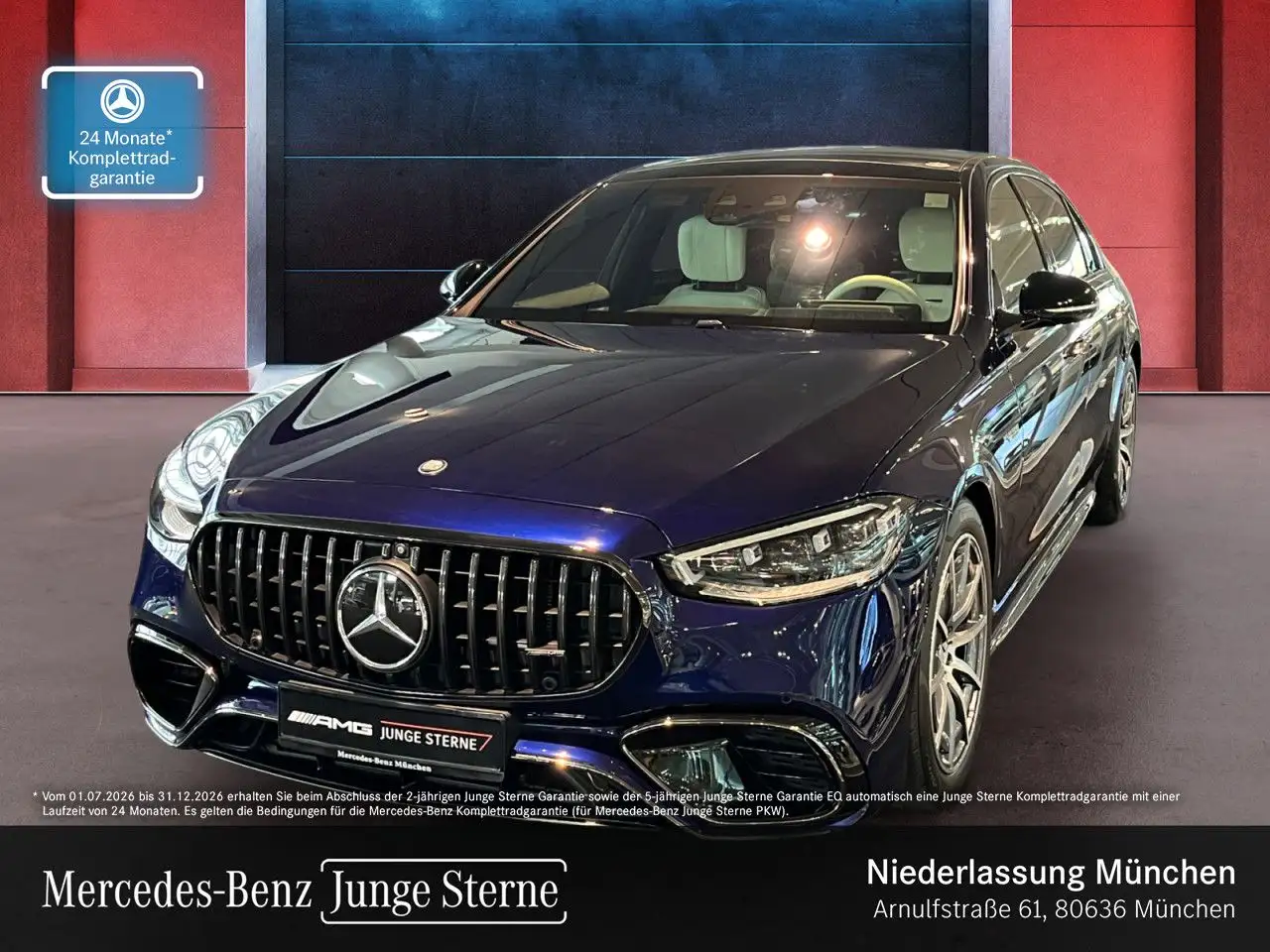 Mercedes-Benz S 63 AMG S 63 S E PANO+DIGITAL-L+BURMESTER3D+FAHRASS — photo 1 of 23
