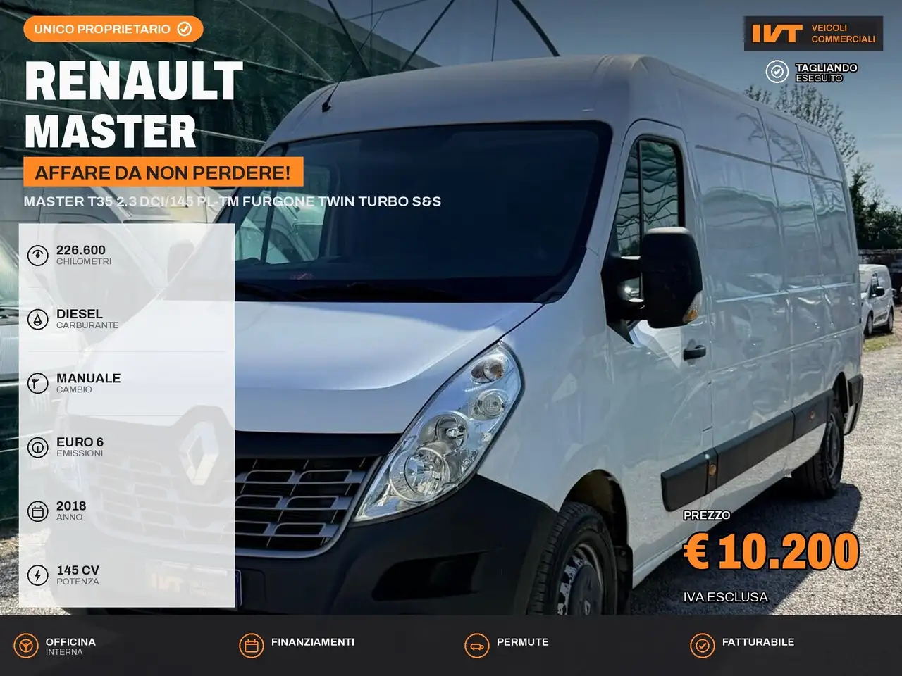 Renault Master Master T35 2.3 dCi/145 PL-TM Furgone Twin Turbo S& — photo 1 of 9