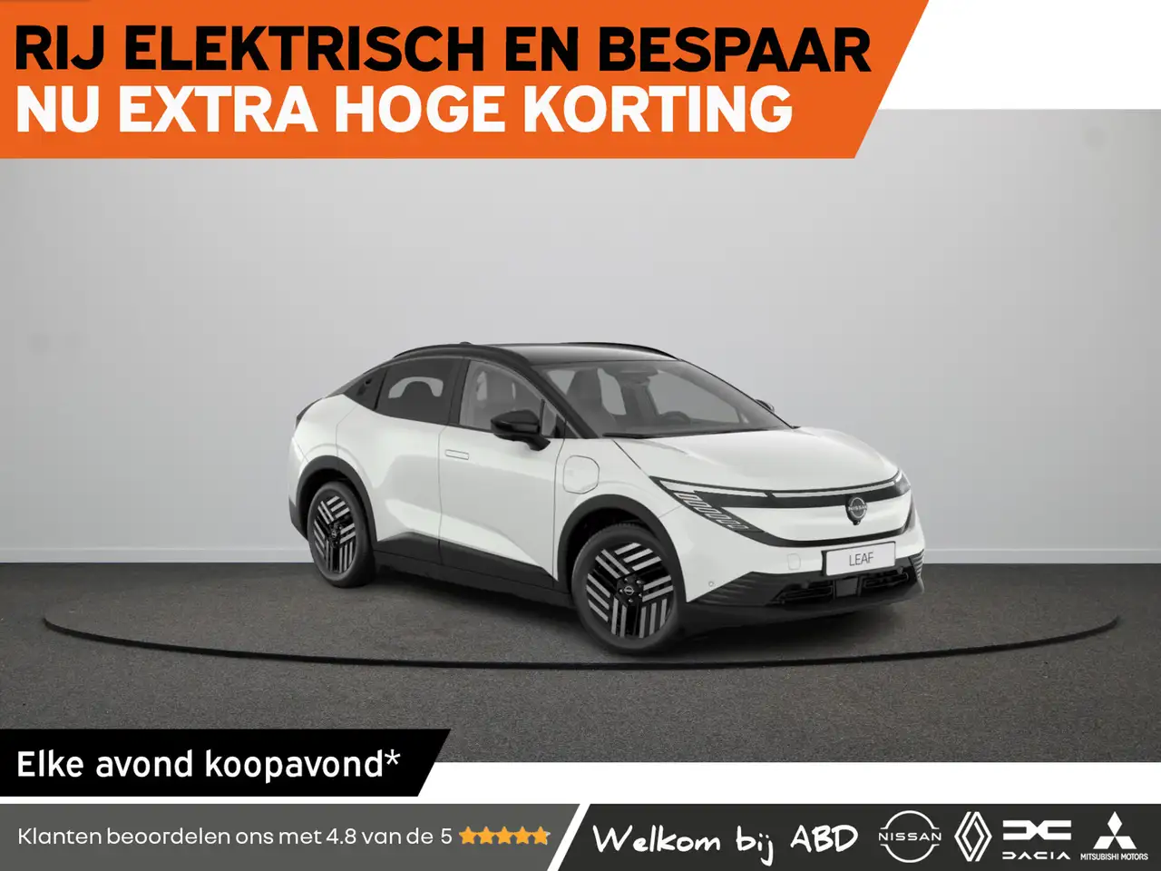 Nissan Leaf Advance 75 kWh | 18" lichtmetalen velgen met diamo — photo 1 of 9