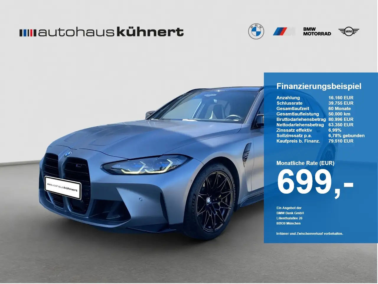 BMW M3 Competition Touring mit M x Drive Carbonsitze — photo 1 of 20