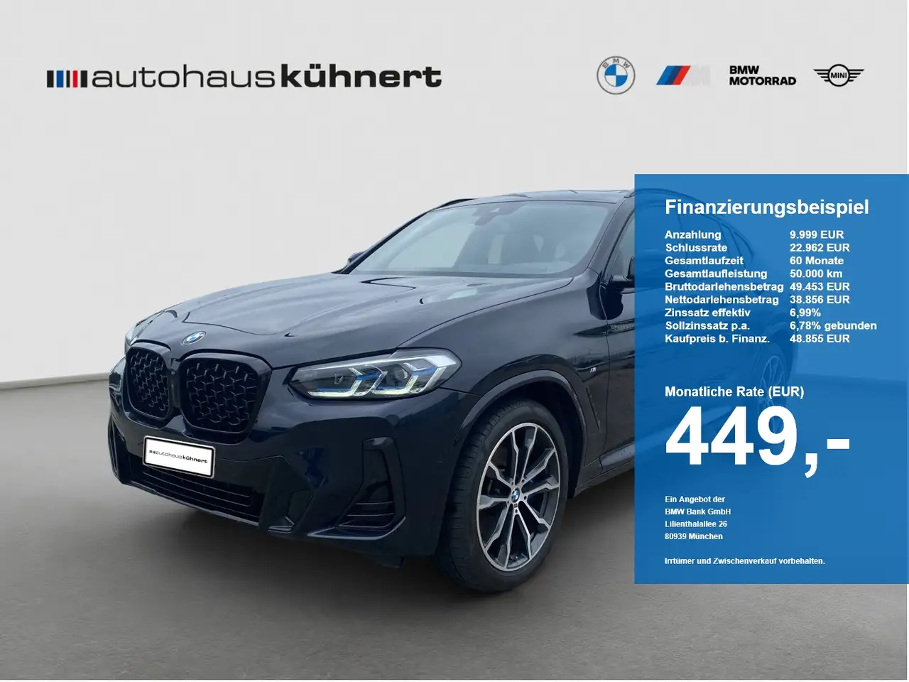 BMW X4 xDrive20d M-Sport Laser PanoSD SpurAss StHzg — photo 1 of 15