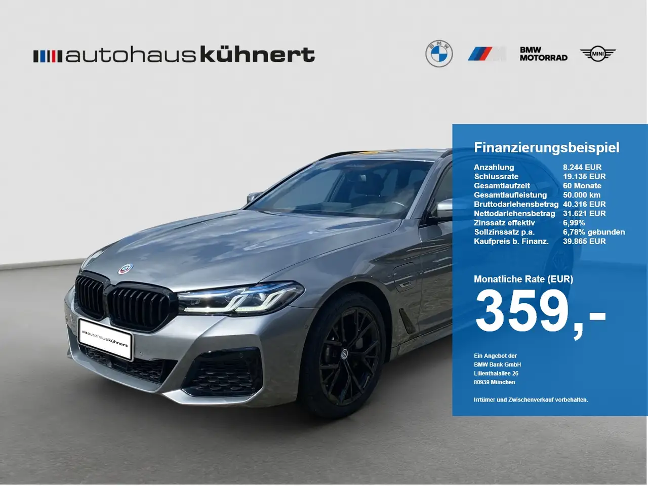 BMW 530 e xDrive Touring M-Sport ACC Laser Luftfed. — photo 1 of 15