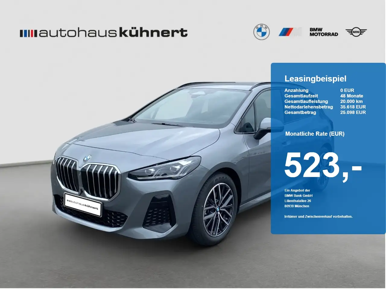 BMW 220 220i Active Tourer M-Sport UPE 54.850 EUR M-Sport — photo 1 of 20