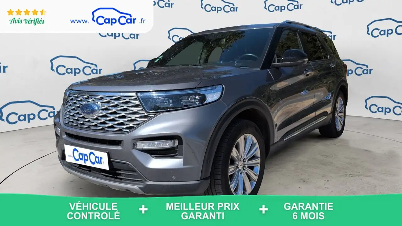 Ford Explorer 3.0 EcoBoost 457 Plug-in-Hybrid AWD BVA10 Platinium - 7 places Toit ouvrant — photo 1 of 29