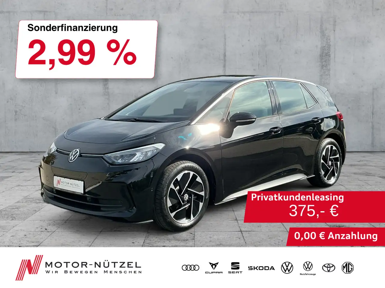 Volkswagen ID.3 150kW Pro LED+NAVI+APP+ACC+SHZ+RFK+PDC — photo 1 of 24