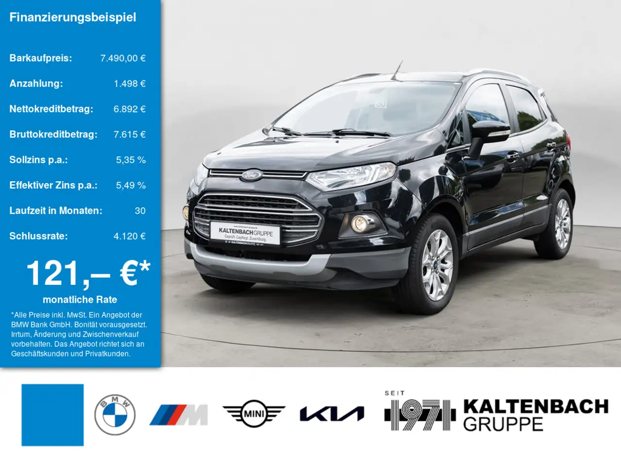 Ford EcoSport 1.0 EcoBoost Titanium SHZ PDC KLIMA — photo 1 of 15