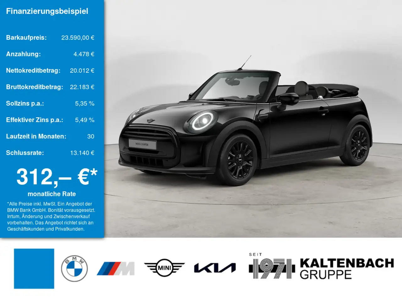 MINI Cooper Cabrio Classic Trim FACEL. LED SHZ PDC — photo 1 of 6