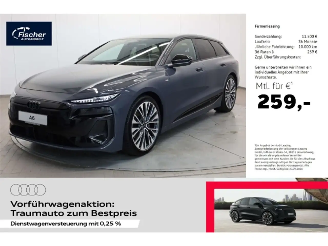Audi A6 e-tron Avant S line 0,25% DW Versteuerung — photo 1 of 15