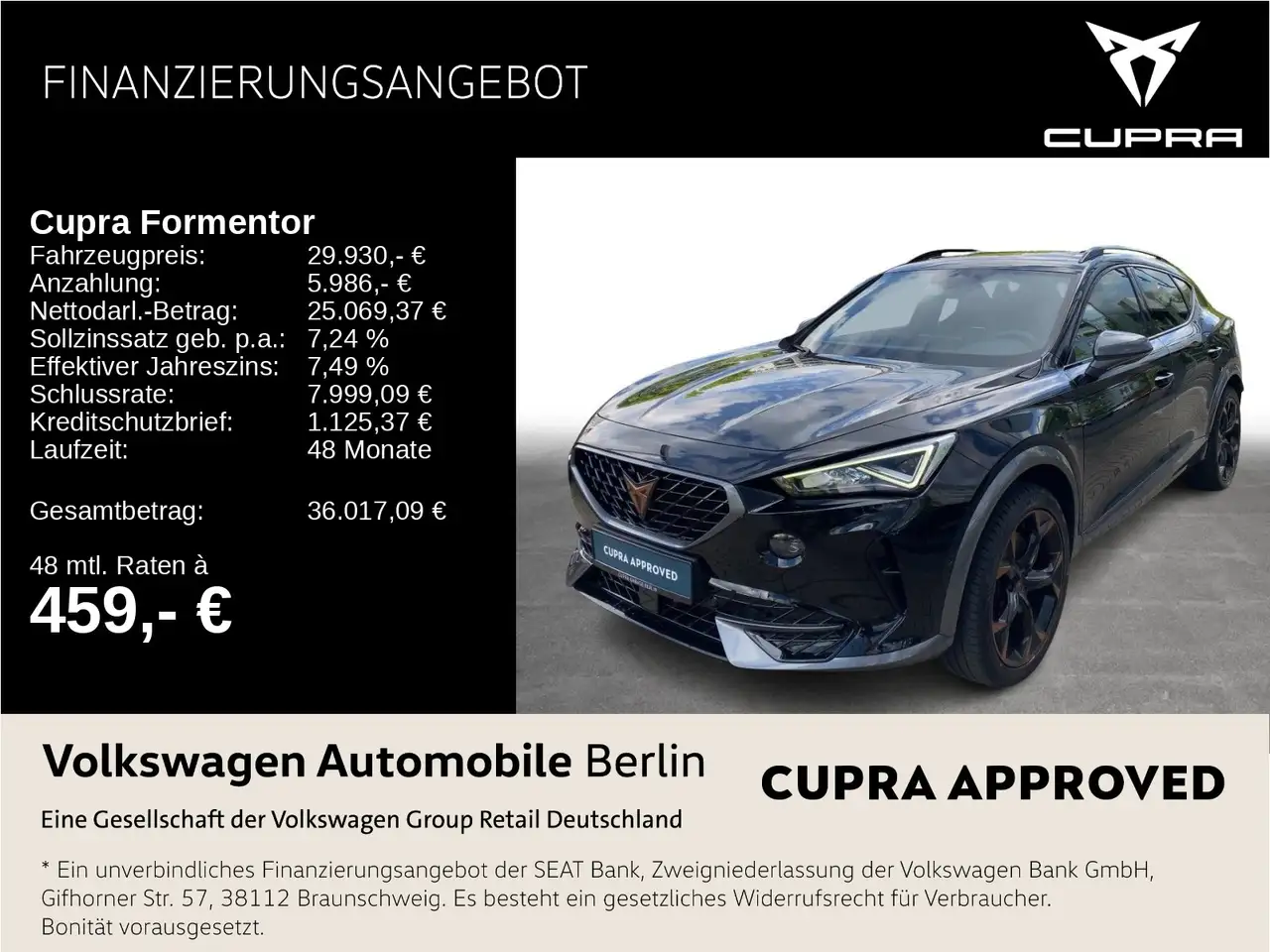 CUPRA Formentor VZ 2.0 TSI DSG 4Drive Navi LED SHZ ACC — photo 1 of 19