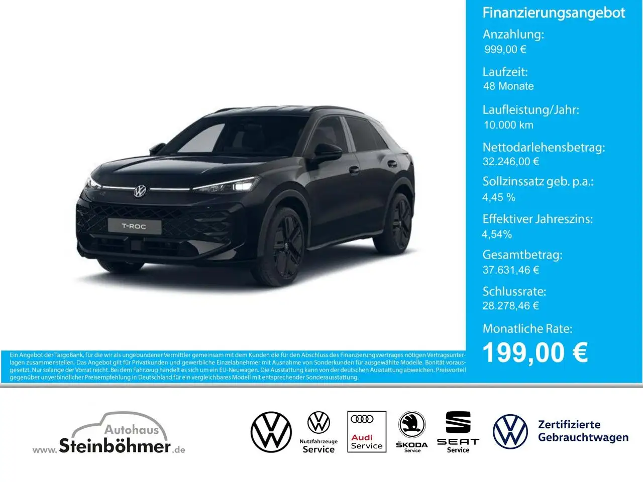 Volkswagen T-Roc R-Line 1.5eTSI DSG IQ.Light NAV AHK BlackSty — photo 1 of 6