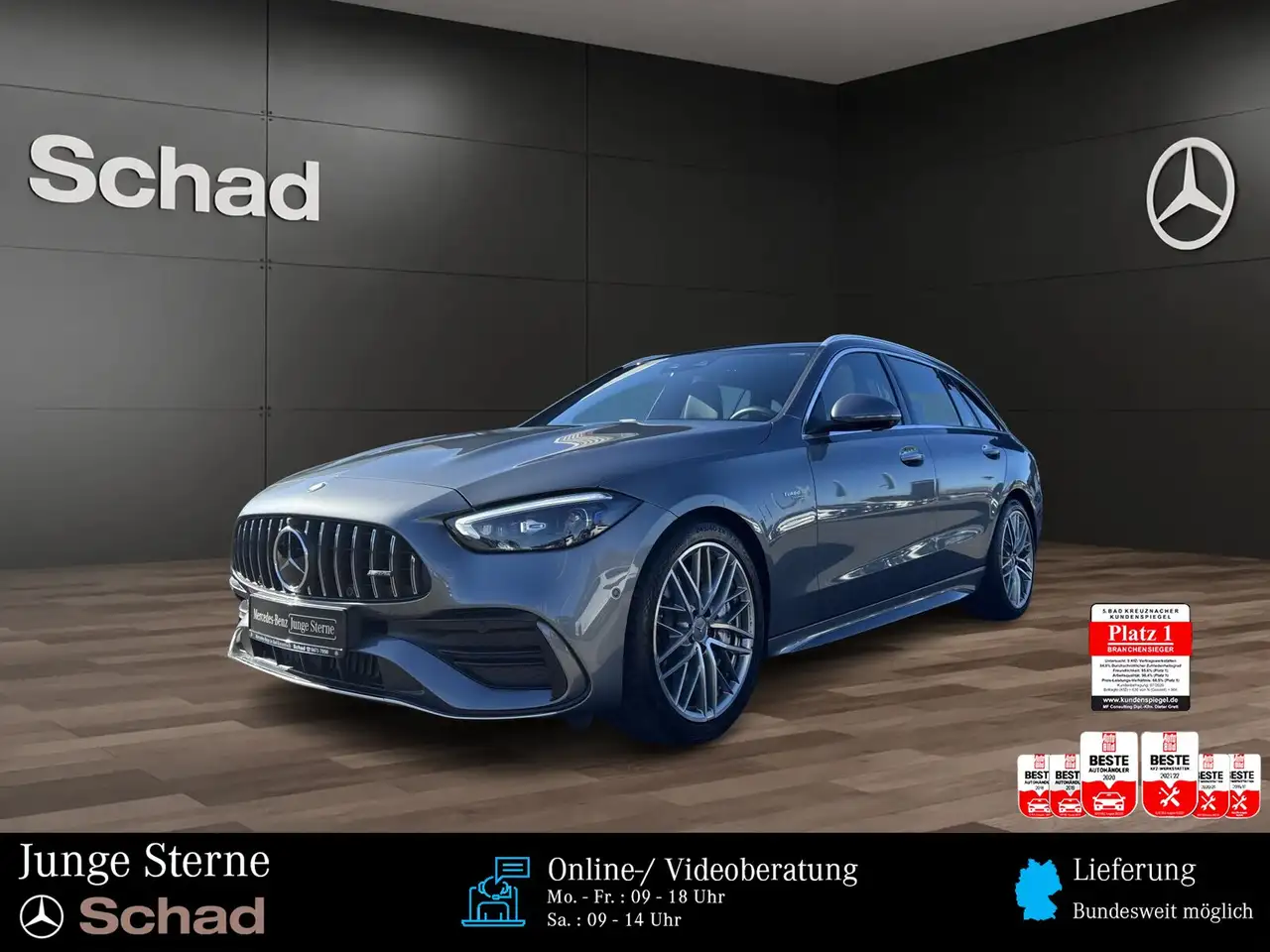 Mercedes-Benz C 43 AMG Mercedes-AMG C 43 4M T AHK+PANO+DISTR+MEMORY+LED — photo 1 of 15
