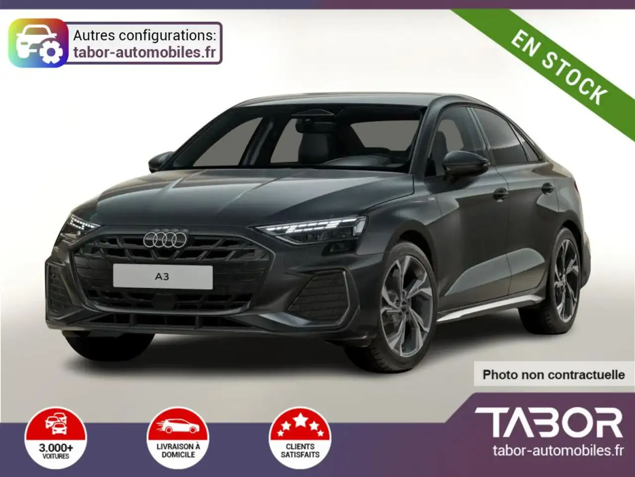 Audi A3 Berline Stronic S line Nav 18p LED+ ACC — photo 1 of 10