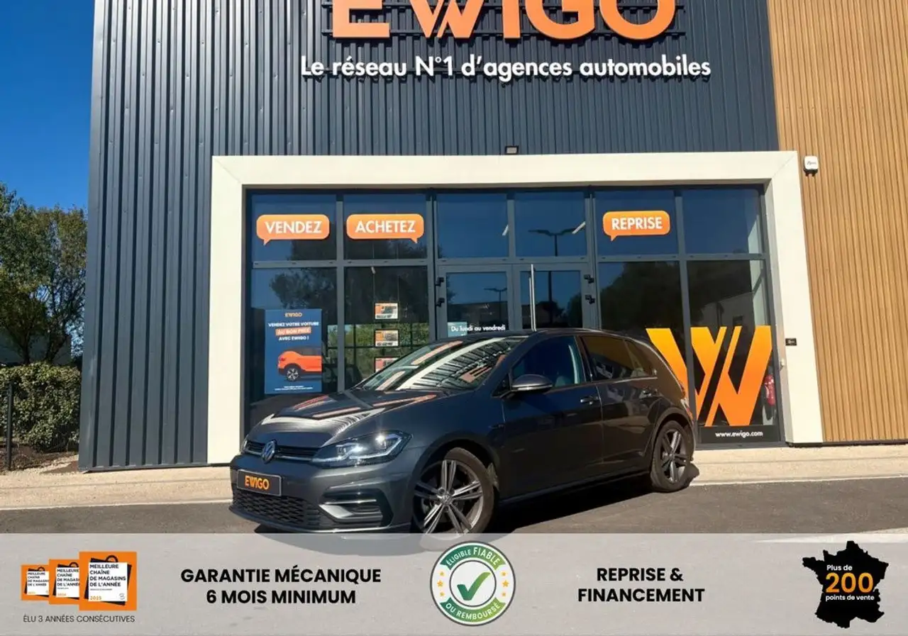 Volkswagen Golf VII R-LINE 2.0 TDi 150CH DSG – CARPLAY TOIT OUVRANT PANORAMIQUE CAMÉRA DE RECUL — photo 1 of 30