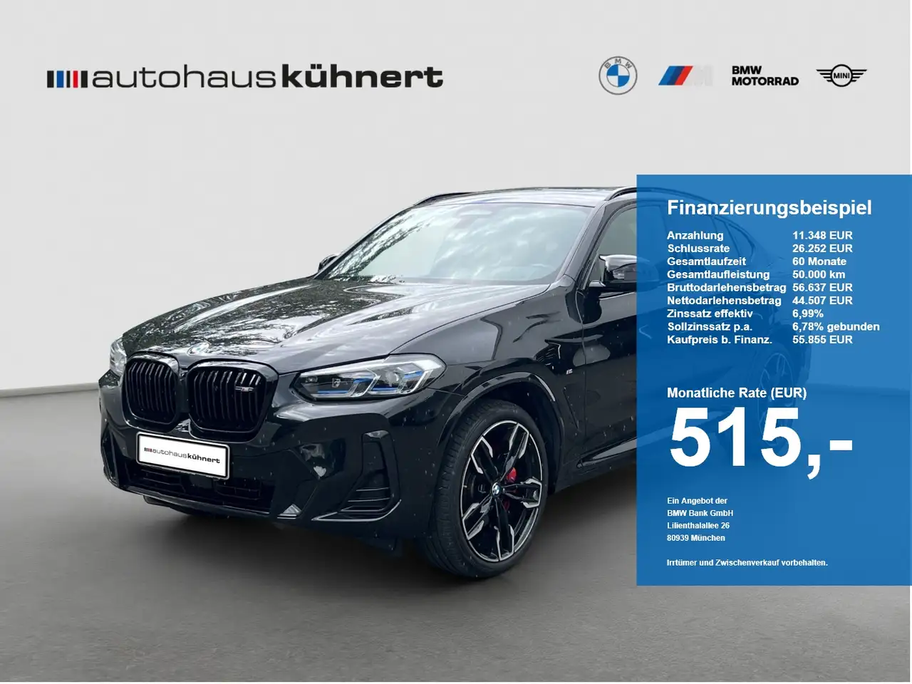 BMW X4 M d Sitzlftg. ACC Laser PanoSD SpurAss AHK — photo 1 of 20