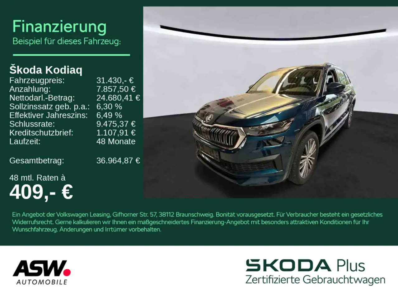 Skoda Kodiaq Laurin&Klement 2,0 TDI LED Navi 360° PANO — photo 1 of 10