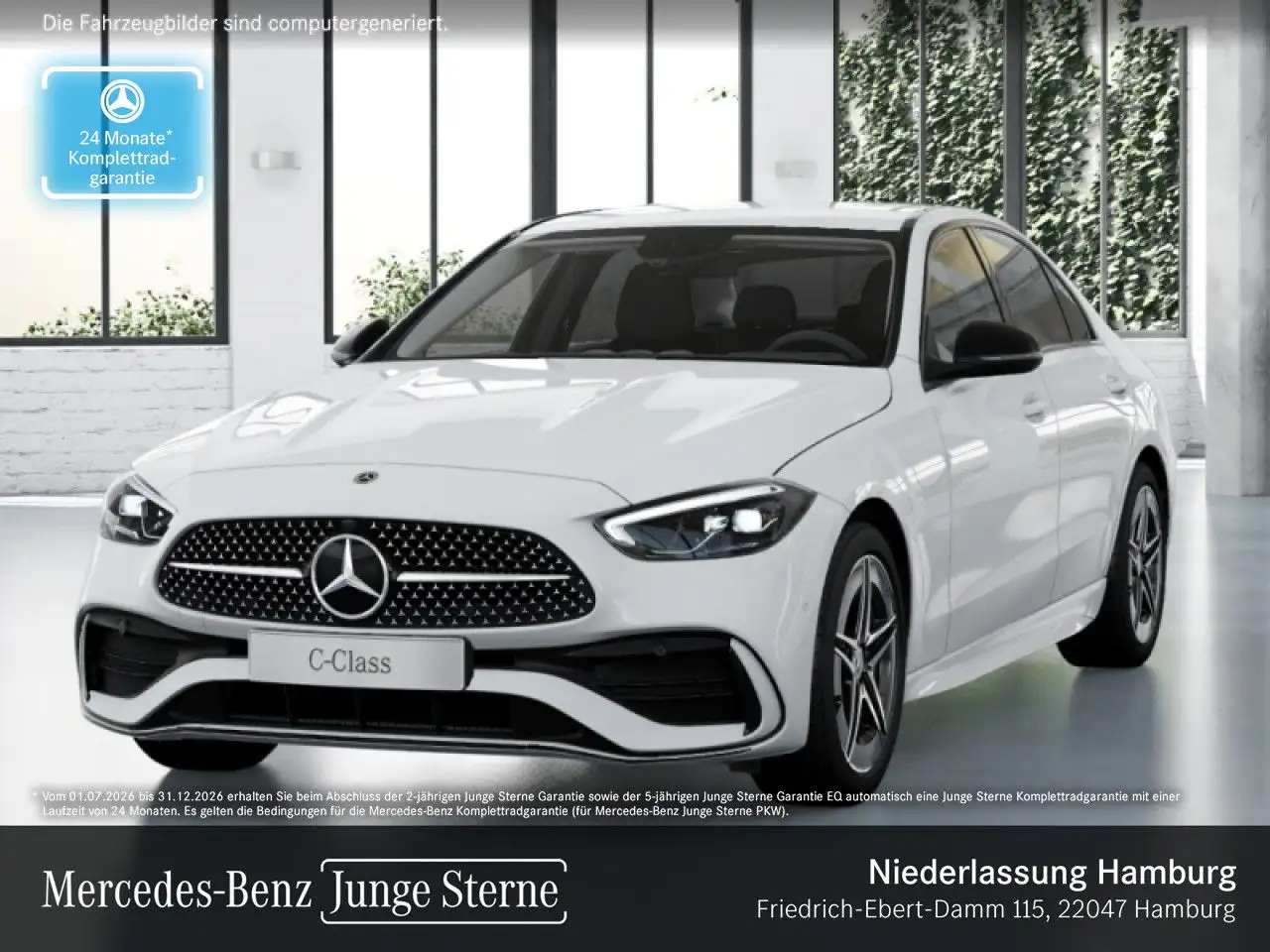 Mercedes-Benz C 180 AMG+NIGHT+LED+KAMERA+TOTW+KEYLESS+9G — photo 1 of 22