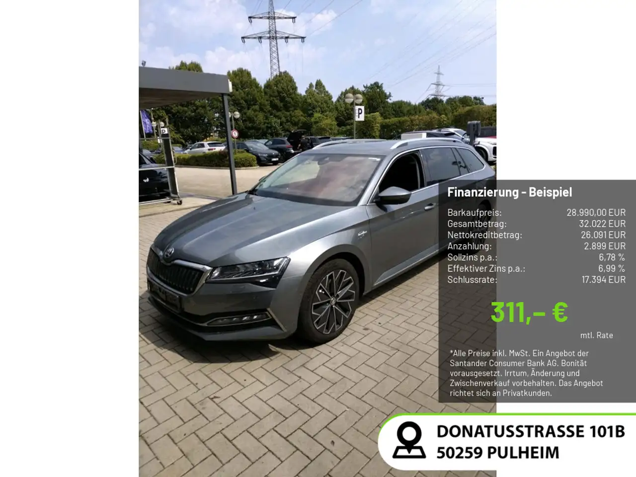 Skoda Superb Combi 1.4 TSI L&K iV ACC NAVI AHK 360° — photo 1 of 13