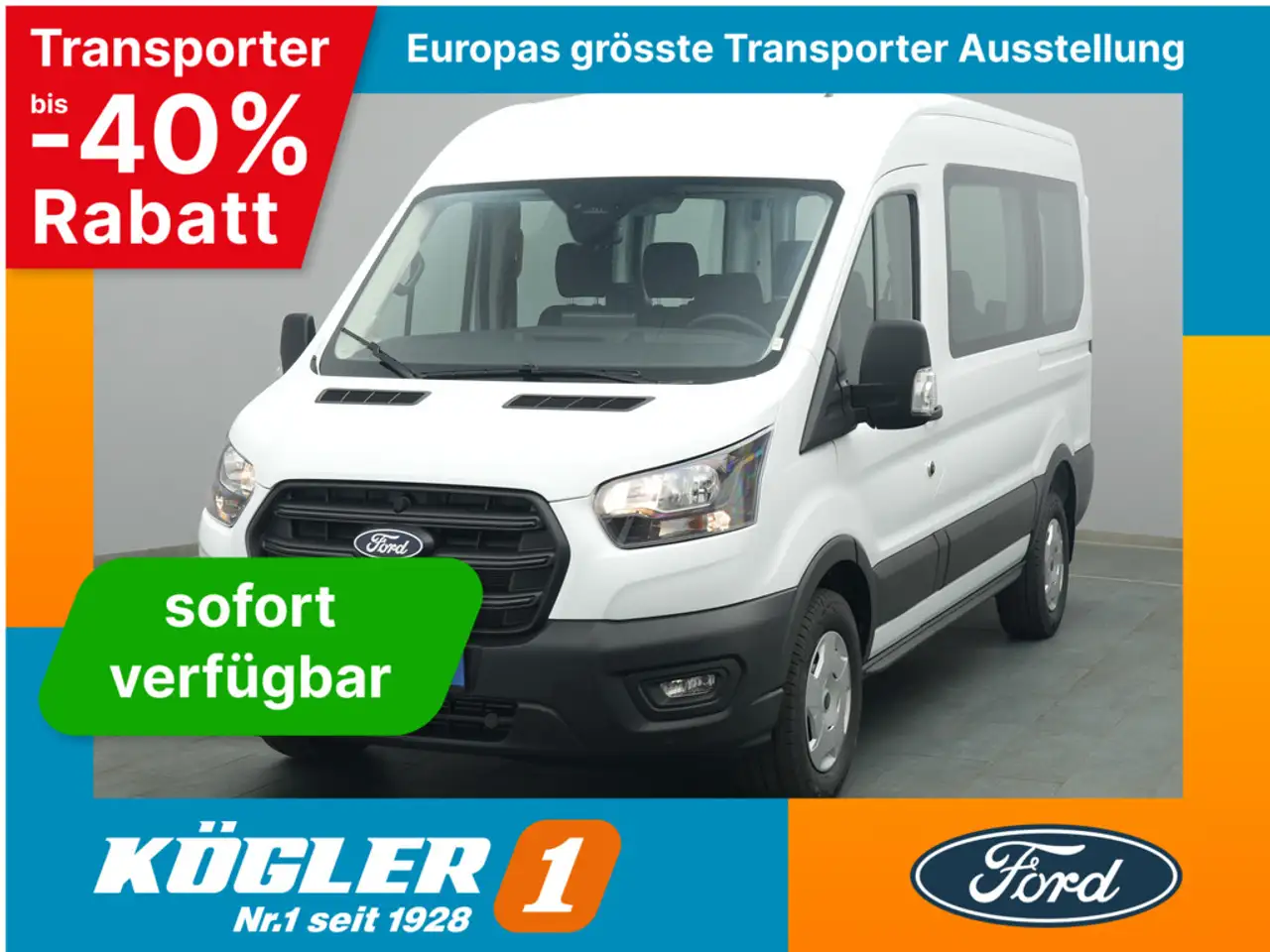 Ford Transit Kombi 350 L2H2 Trend 130PS Aut. -33%* — photo 1 of 40
