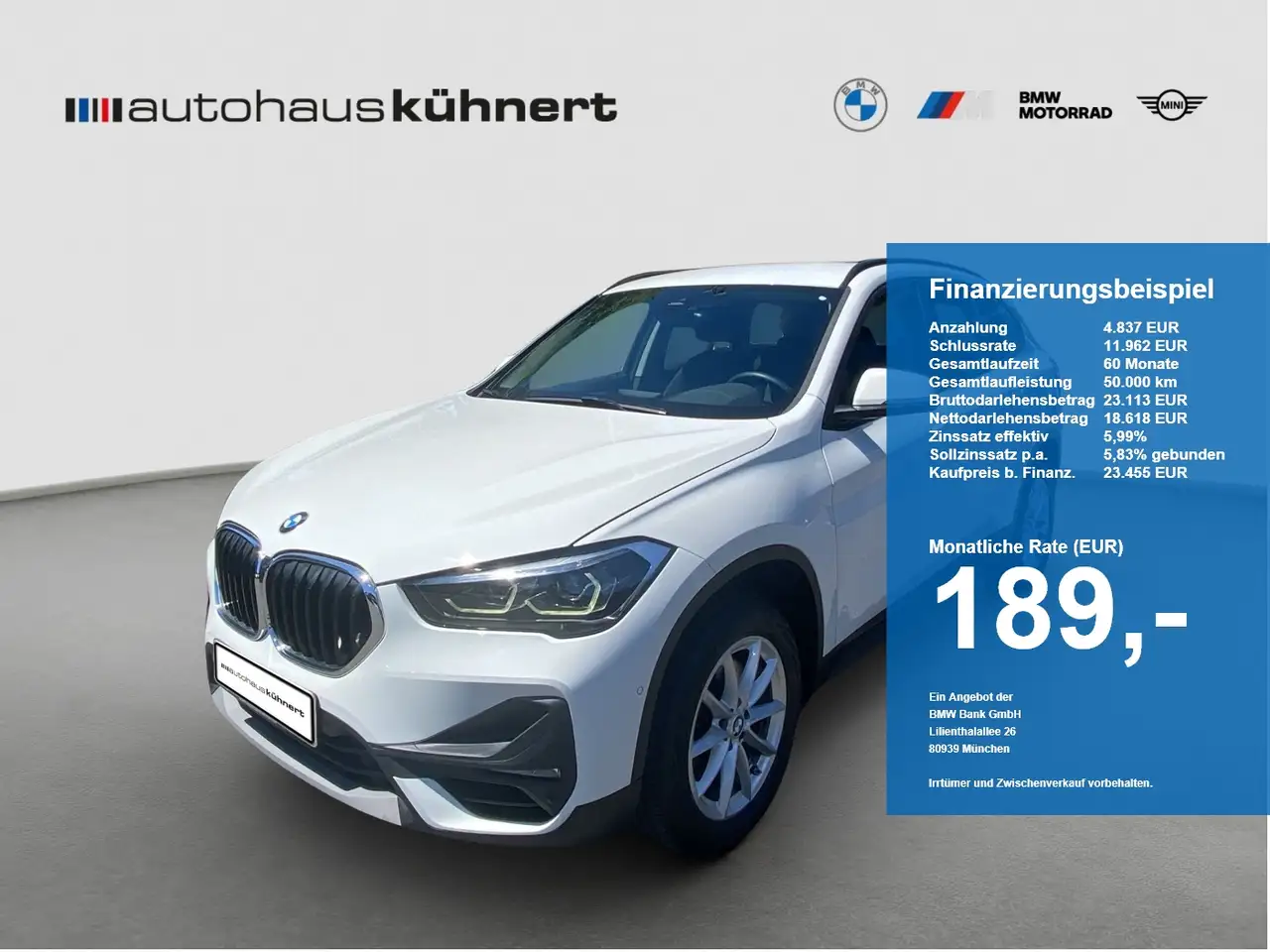 BMW X1 xDrive 20i Advantage LED Tempo Navi ParkAss — photo 1 of 15