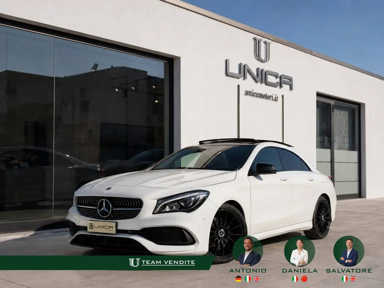 Mercedes-Benz CLA 200 D 2.2 136CV AMG Premium Auto TETTO ITALIANA UNICO PROPRIETARIO — photo 1 of 14