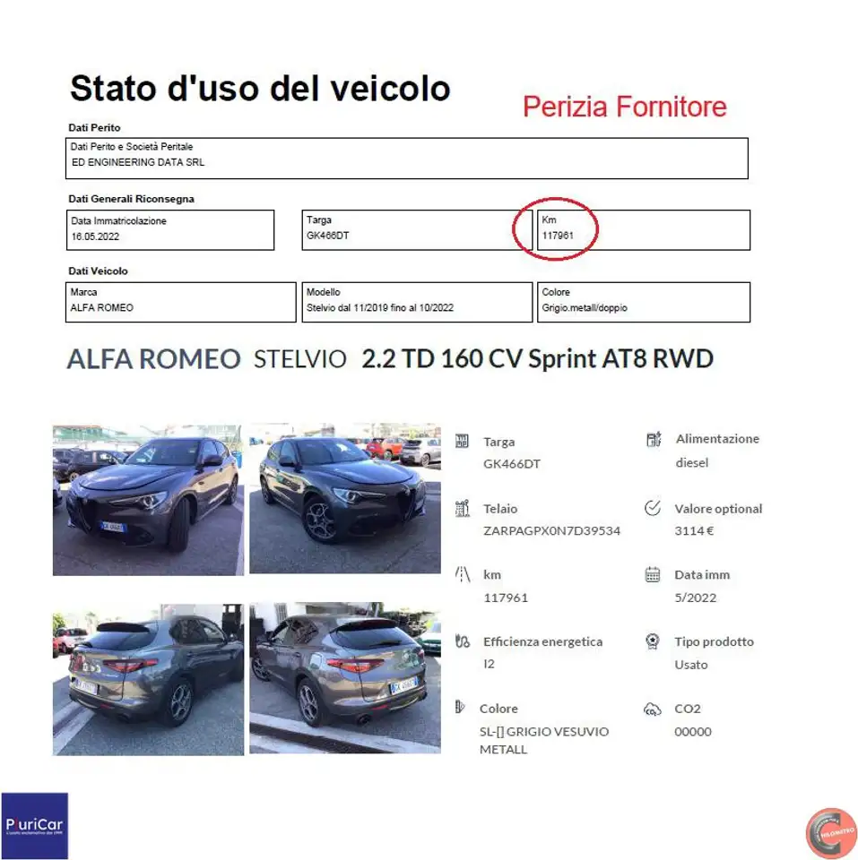 2022 Alfa Romeo Stelvio 2.2TD 160cv AT8 Sprint Autocarro N1 Navi Camera, photograph 12