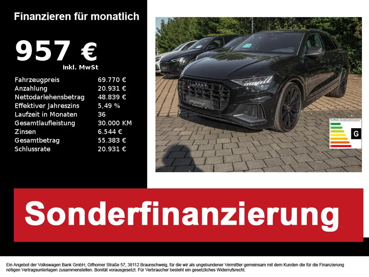 Audi SQ8 competition plus TFSI HD-MATRIX+HUD+ALU23´ — photo 1 of 16