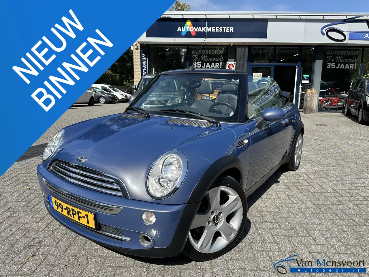 MINI Cooper Cabrio 1.6 Chili Airco|Leder|Harman-Kardon|Stoelverwarmin — photo 1 of 34