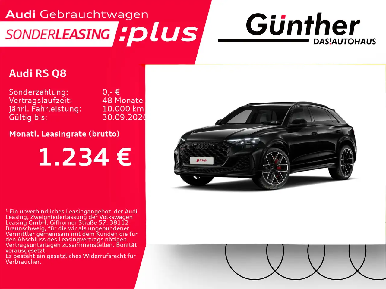Audi RS Q8 +WINTERRÄDER+STANDHEIZUNG+AHK+SPORTABGAS+ — photo 1 of 6