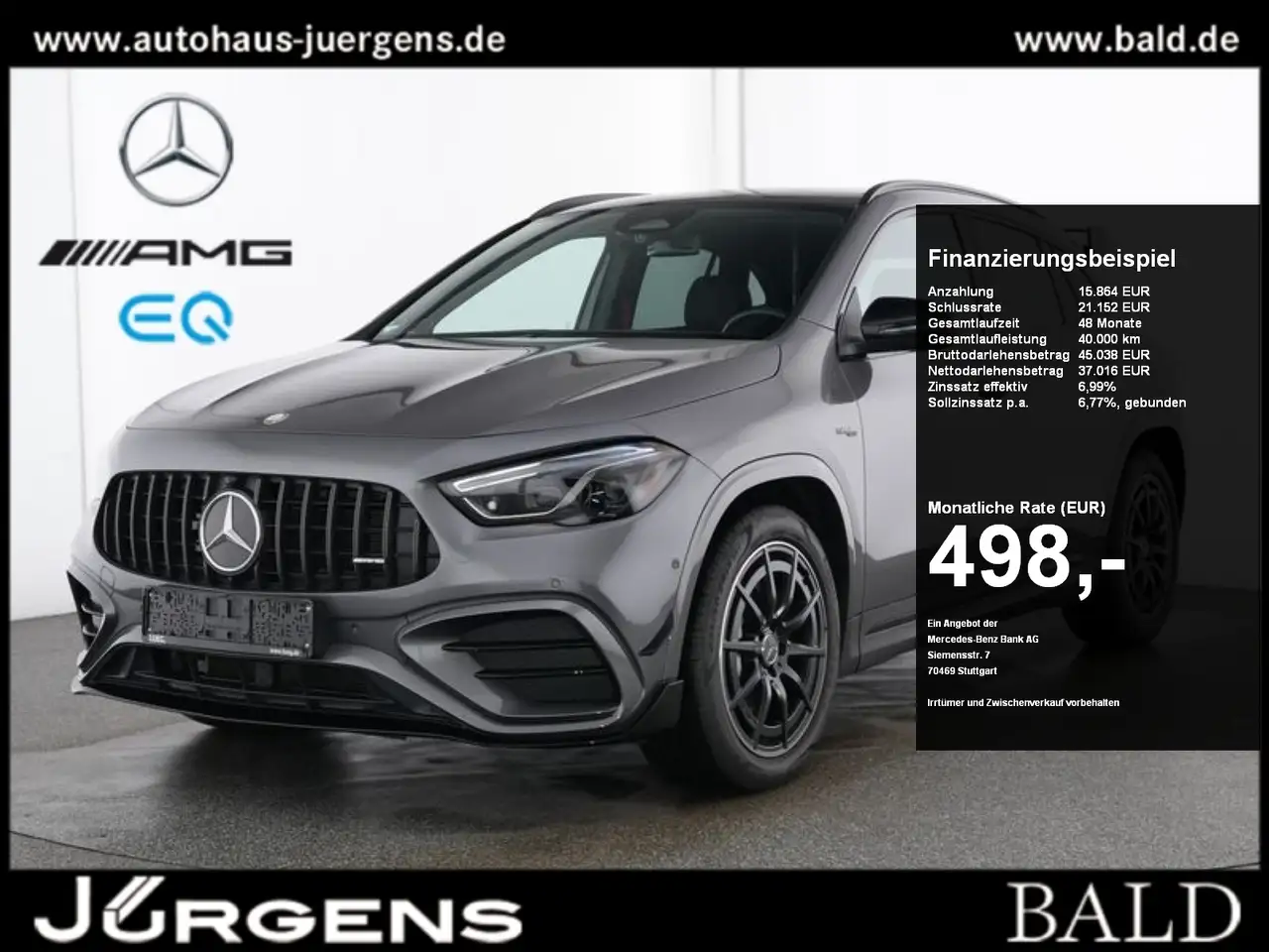 Mercedes-Benz A 35 AMG GL 4M Aero/MLB/Pano/Burm/Night/Keyl/19' — photo 1 of 10