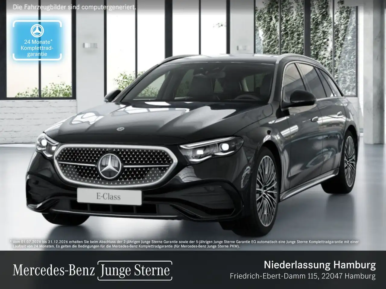 Mercedes-Benz E 300 e T AMG Fahrass 360° Burmester Distr. AHK 9G — photo 1 of 22