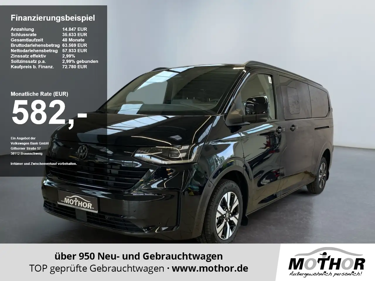 Volkswagen T7 Transporter Kasten Plus L2 2.0 TDI DSG ACC AHK — photo 1 of 21