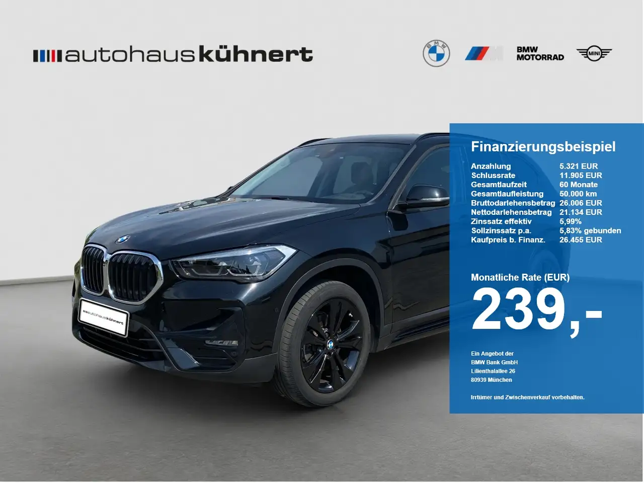 BMW X1 xDrive18d Sport Line LED AHK Navi ParkAss AUT — photo 1 of 20