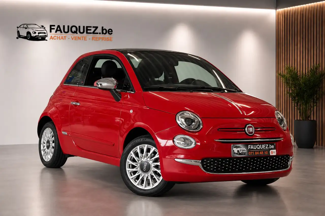 Fiat 500C 1.0i MHEV Red | Cabriolet | 24.480 kms ‼️ | Climatisation - GPS - Radars de recul - Apple CarPlay | Garantie 12 moi — photo 1 of 15