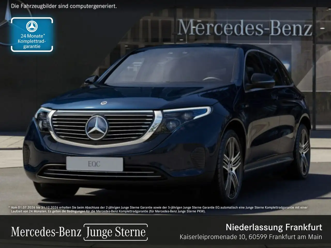 Mercedes-Benz EQC 400 4M 360+AHK+MULTIBEAM+FAHRASS+KEYLESS — photo 1 of 15
